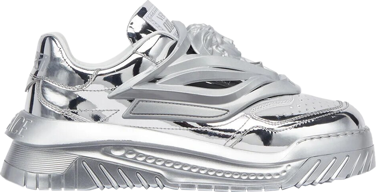 Versace Odissea Caged Rubber Medusa Sneaker 'Silver'