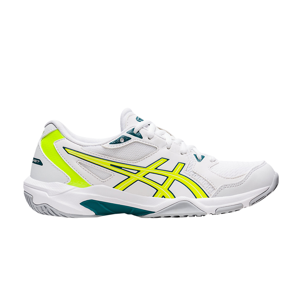 Pre-owned Asics Wmns Gel Rocket 10 'white Safety Yellow'