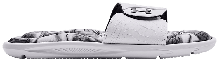 Under Armour Wmns Ignite 6 Graphic Footbed Slide White Jet Grey