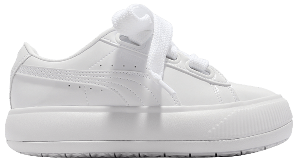 PUMA★SUEDE MAYU HEART PATENT★厚底★PUMA WHITE Buy Wmns Suede Mayu Heart Patent 'White' - 385967 01 | GOAT