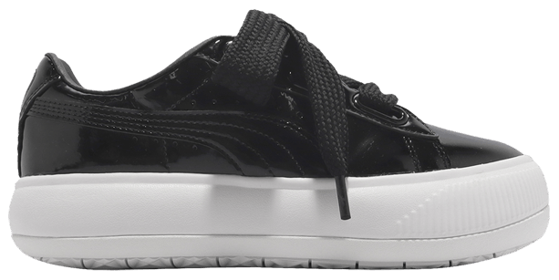 PUMA★SUEDE MAYU HEART PATENT W★厚底★BLACK Buy Wmns Suede Mayu Heart Patent 'Black White' - 385967 02