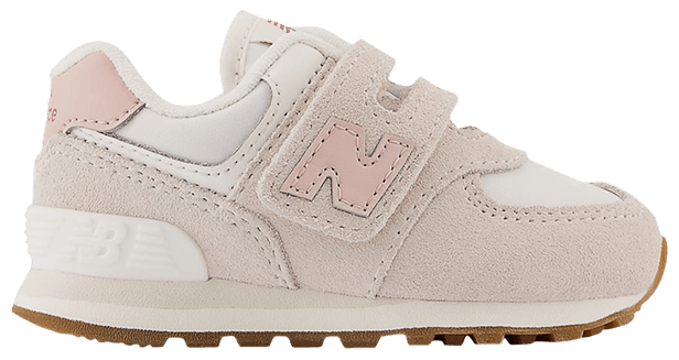 New Balance 574 Hook and Loop Toddler Moonbeam Pink Sand