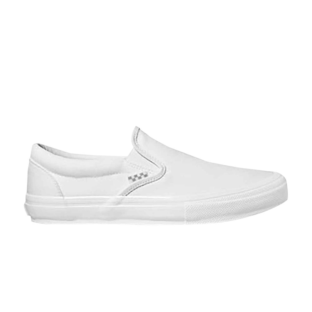 Pre-owned Vans Skate Slip-on 'true White'