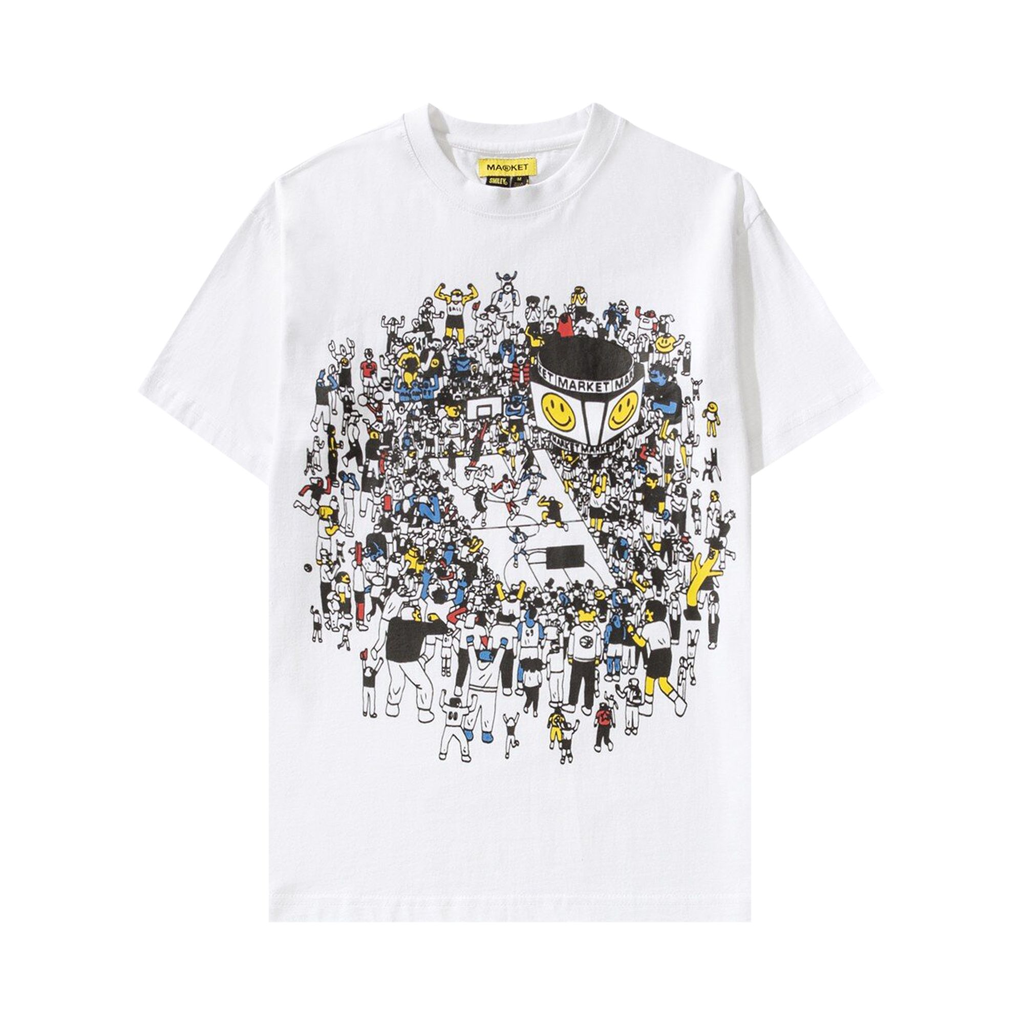 Pre-owned Market World Bball Game Tee 'white' | Men's Size S