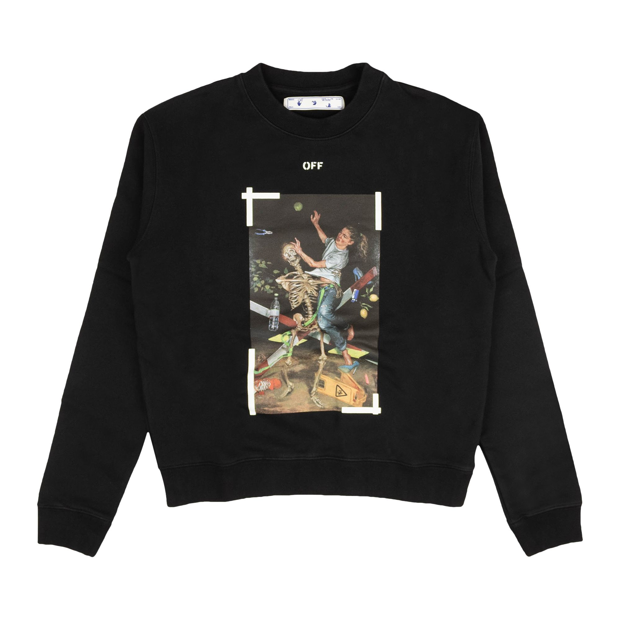 Pre-owned Off-white Pascal Print Slim Crewneck 'black/white' | Men's Size M