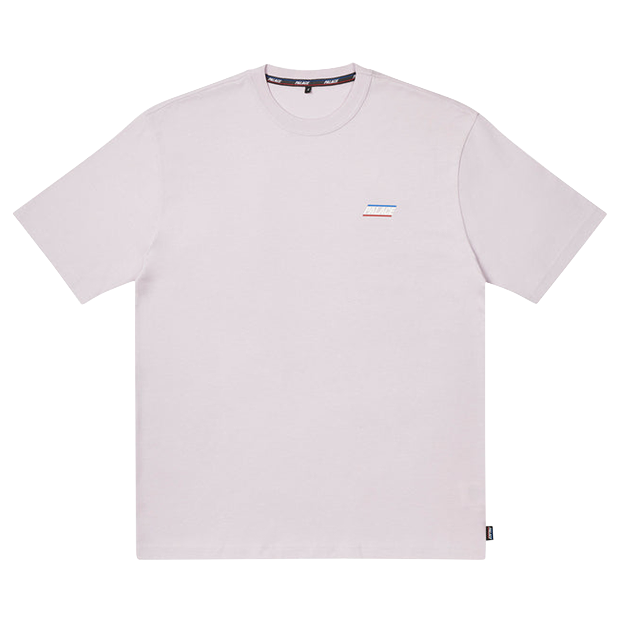 Pre-owned Palace Basically A T-shirt 'lilac' In White