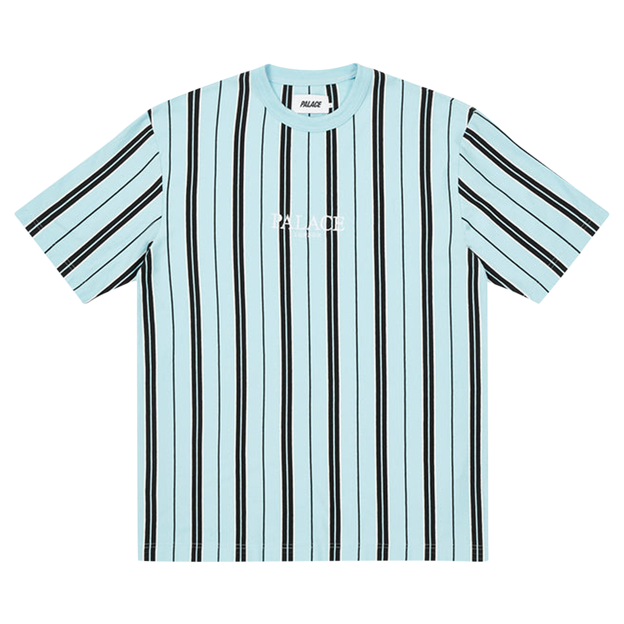 Pre-owned Palace Vertical Stripe T-shirt 'light Blue'