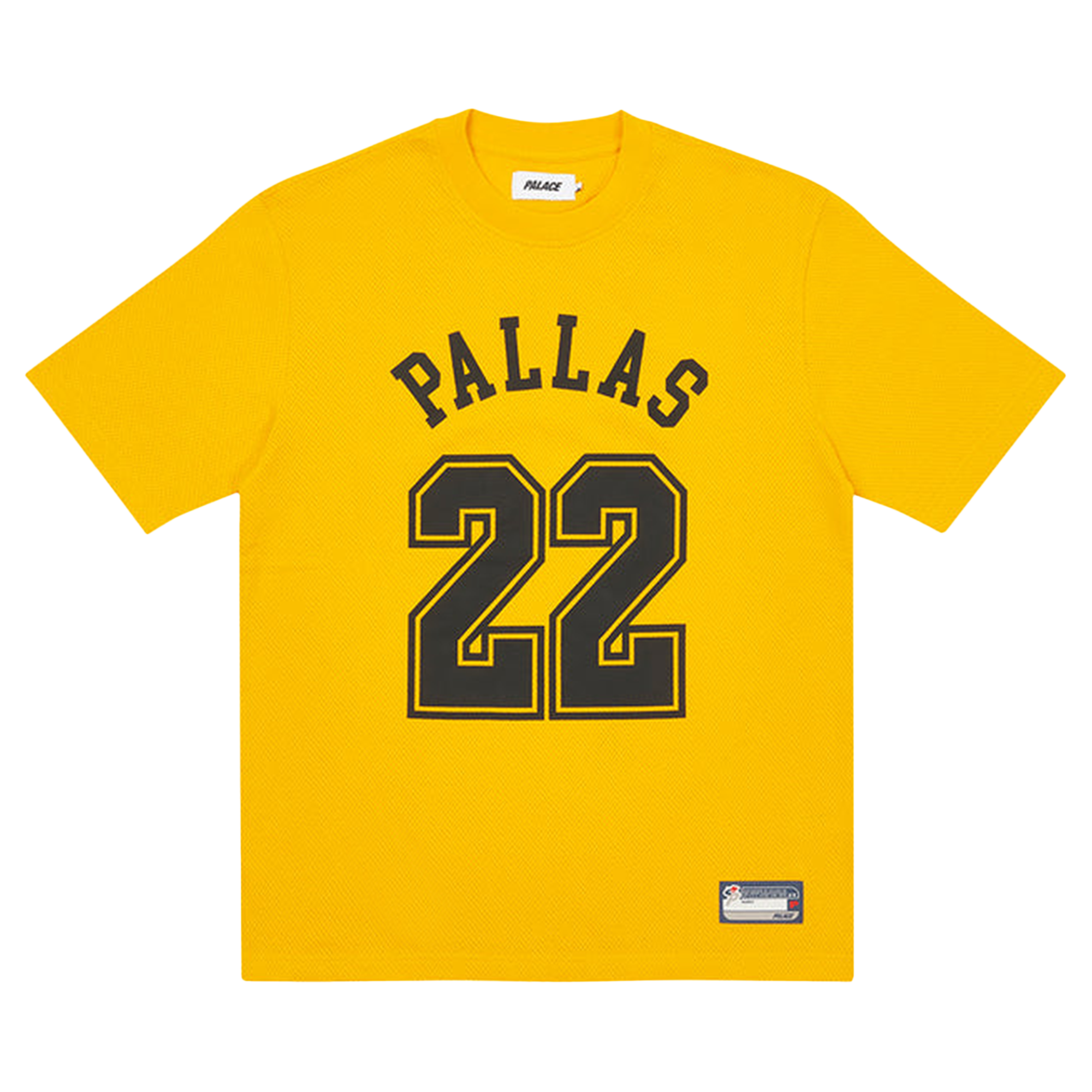 Pre-owned Palace Sports Mesh T-shirt 'yellow'