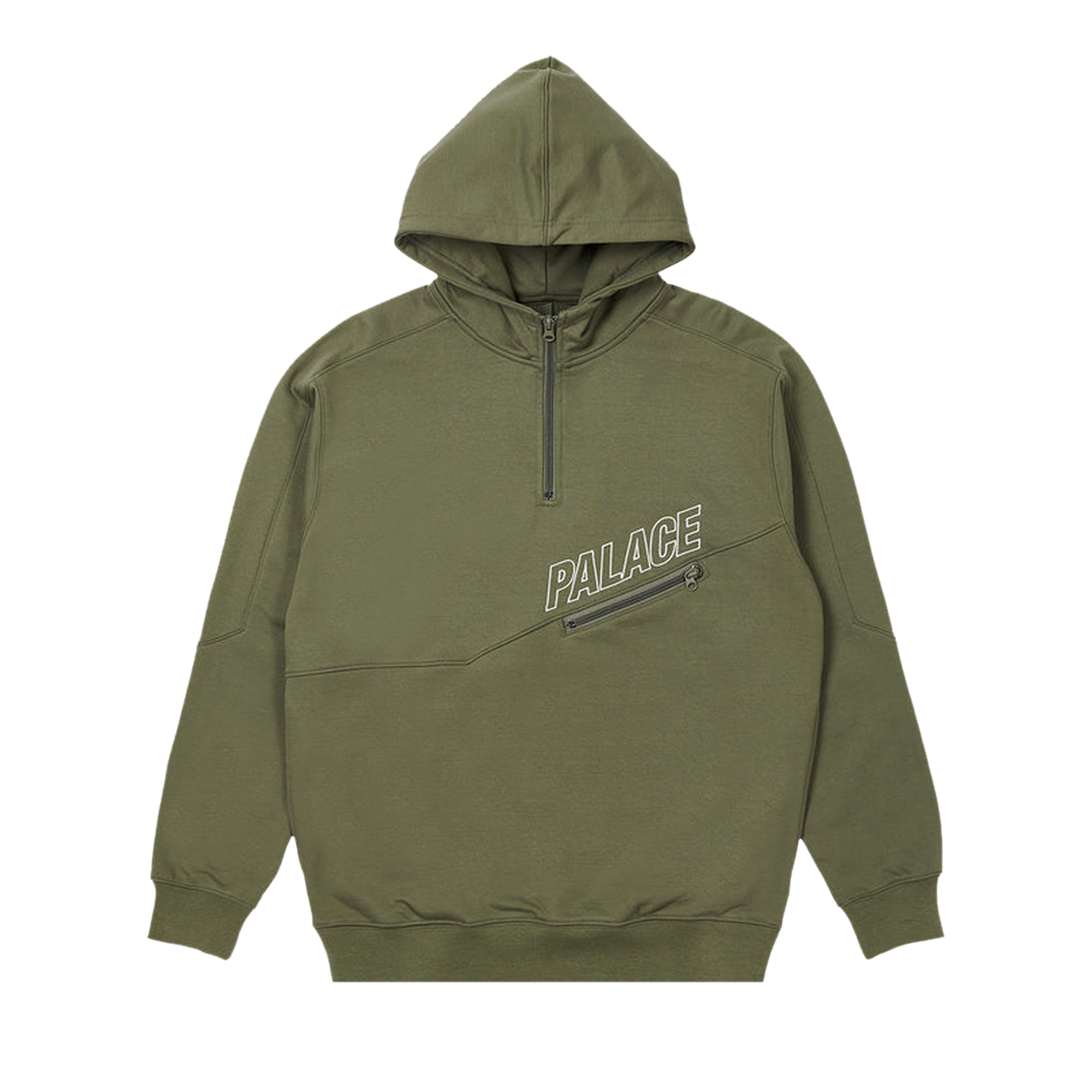 Pre-owned Palace Zip Hood 'green'