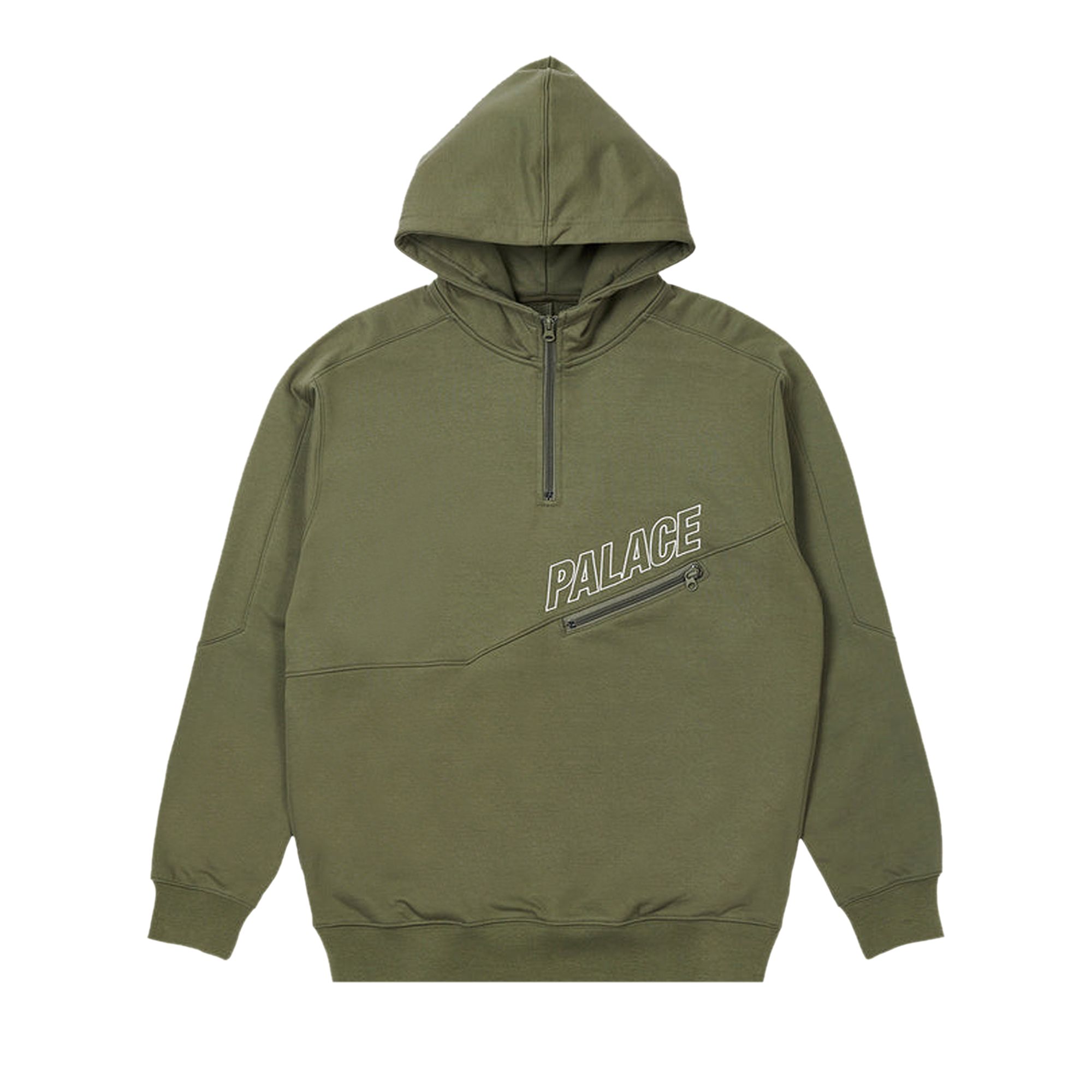 Pre-owned Palace Zip Hood 'green'