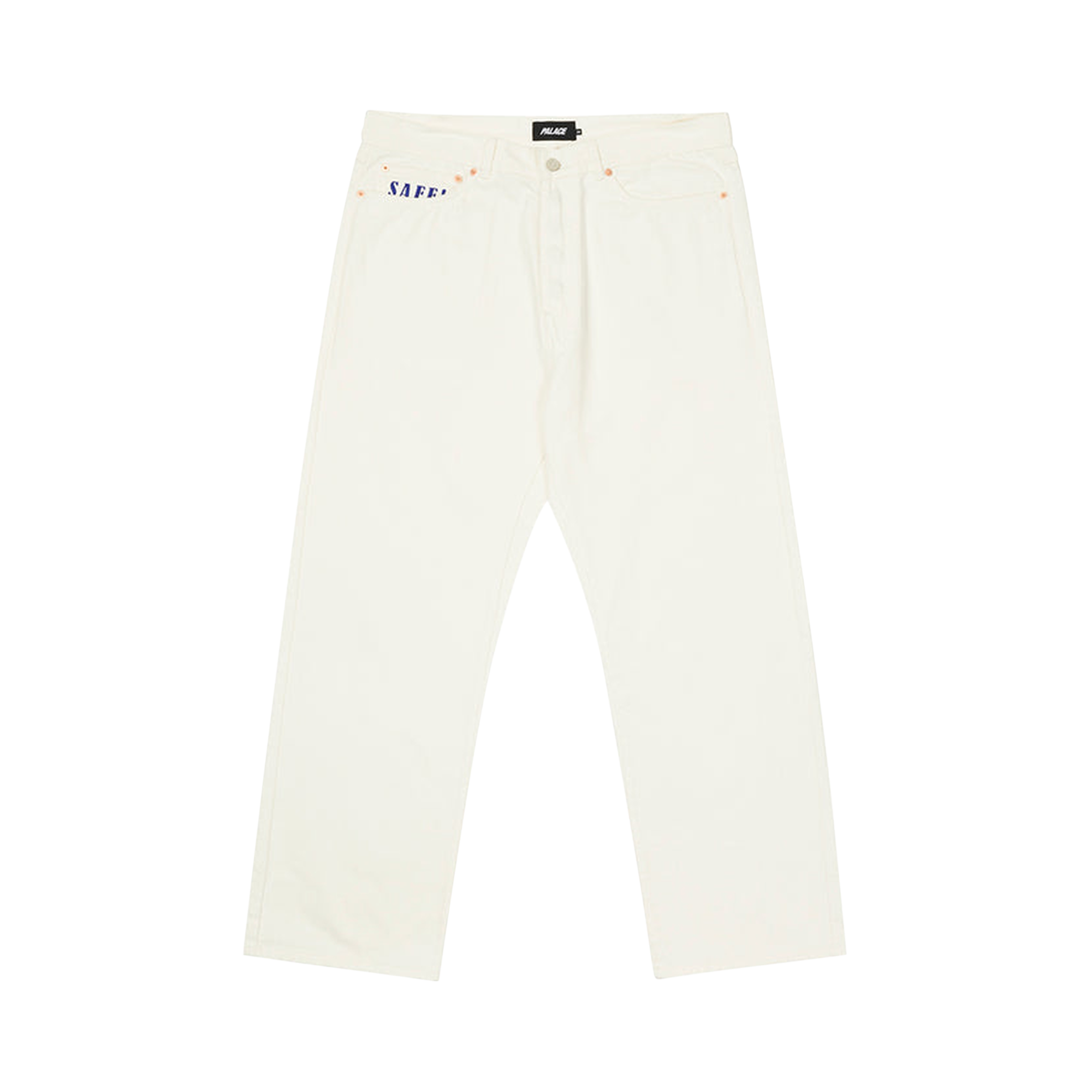 Pre-owned Palace Baggies Jeans 'white'