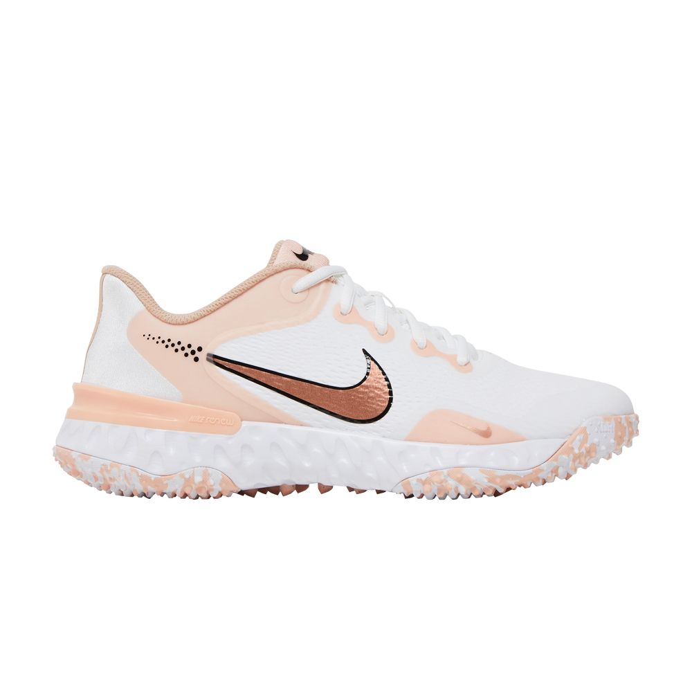 Pre-owned Nike Wmns Alpha Huarache Elite 3 Turf 'white Arctic Orange'
