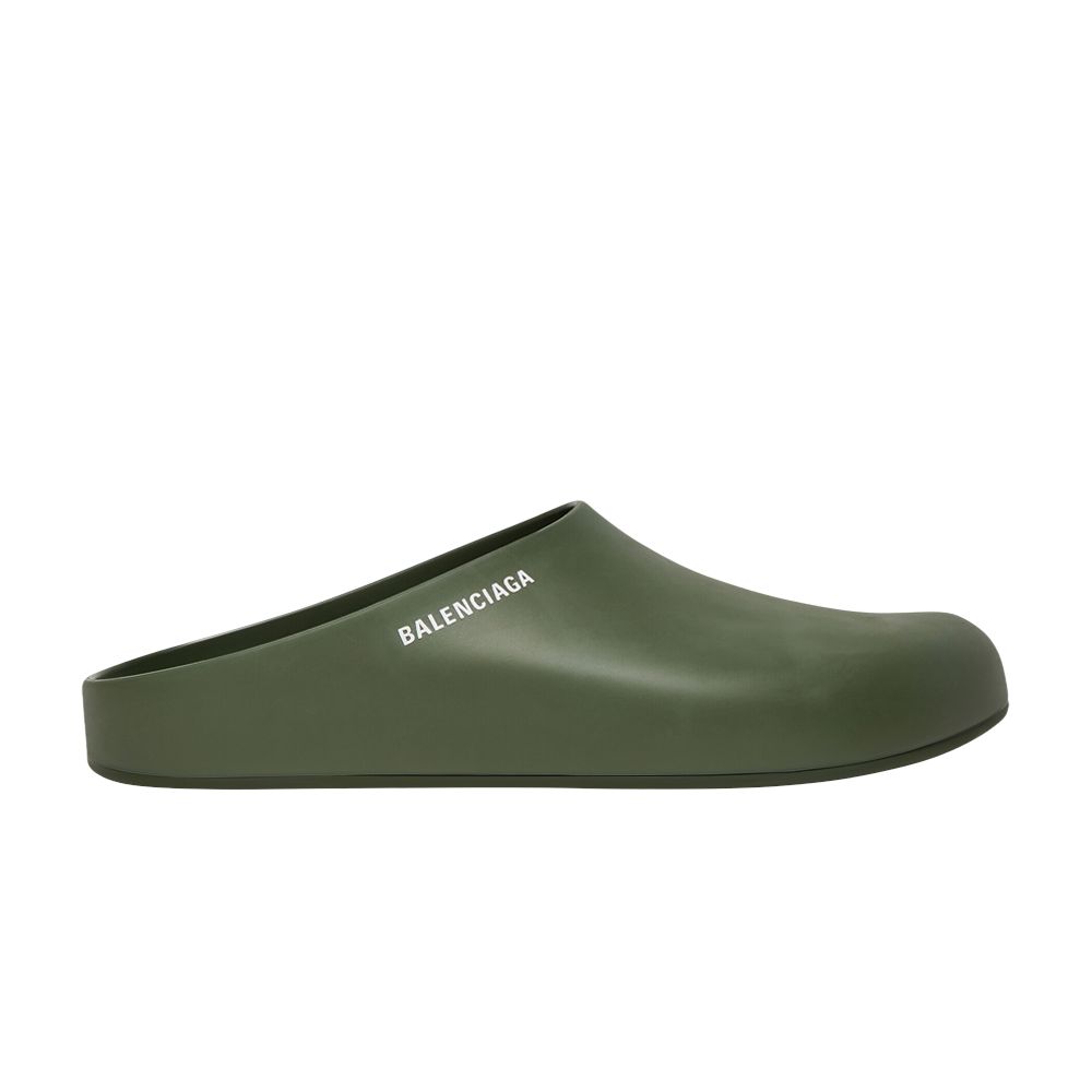 Balenciaga Pool Closed Slide 'Dark Green' | Men's Size 41