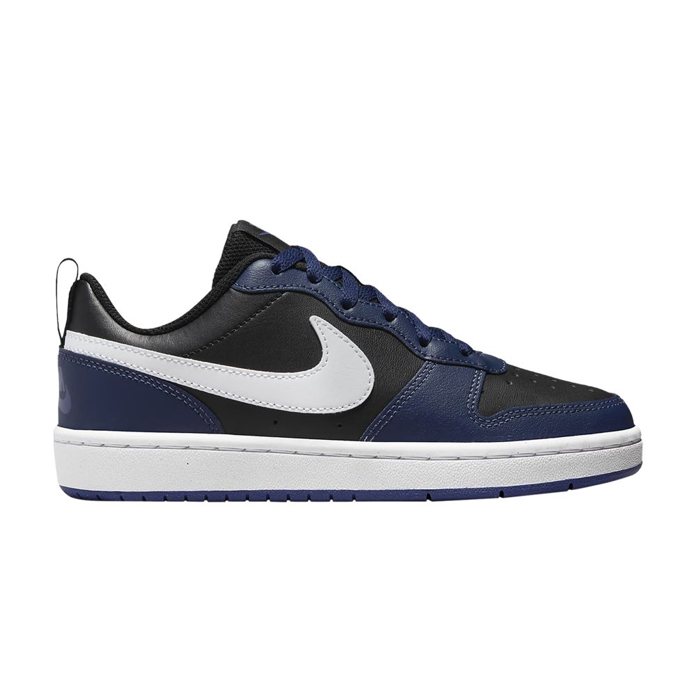 Pre-owned Nike Court Borough Low 2 Gs 'midnight Navy Black' | Blue | Kid's Size 6.5