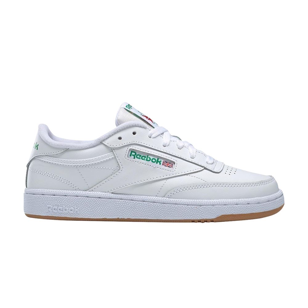 Pre-owned Reebok Wmns Club C 85 'white Green Gum'