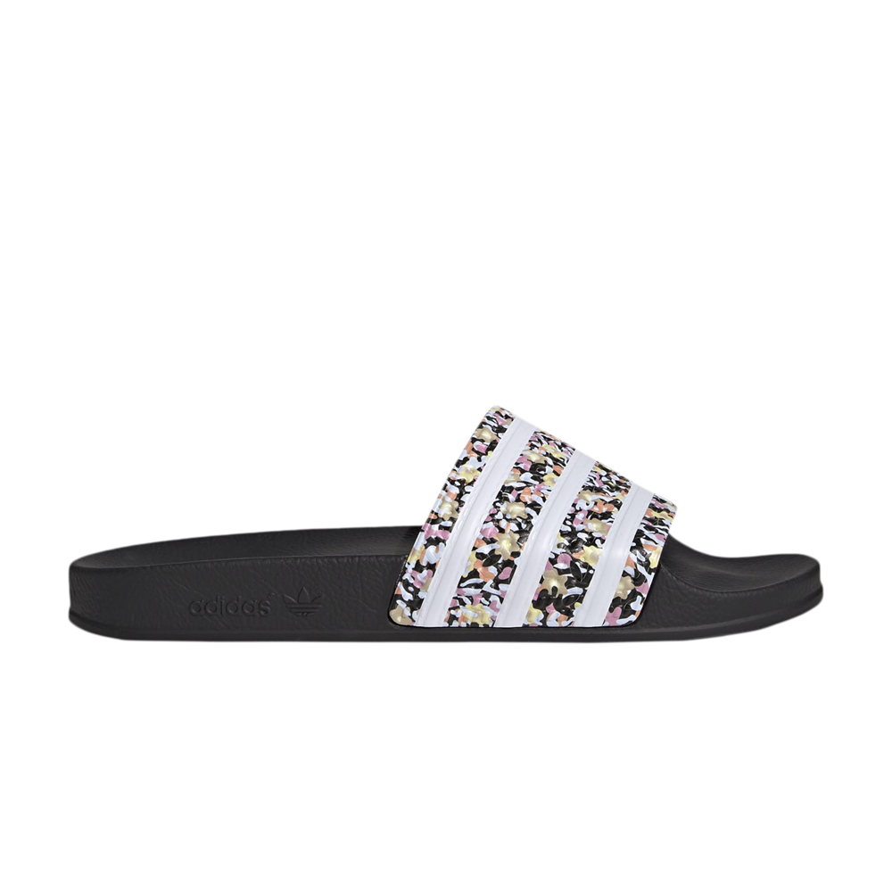 Pre-owned Adidas Originals Adilette Slide 'you're Here For A Reason - Black'