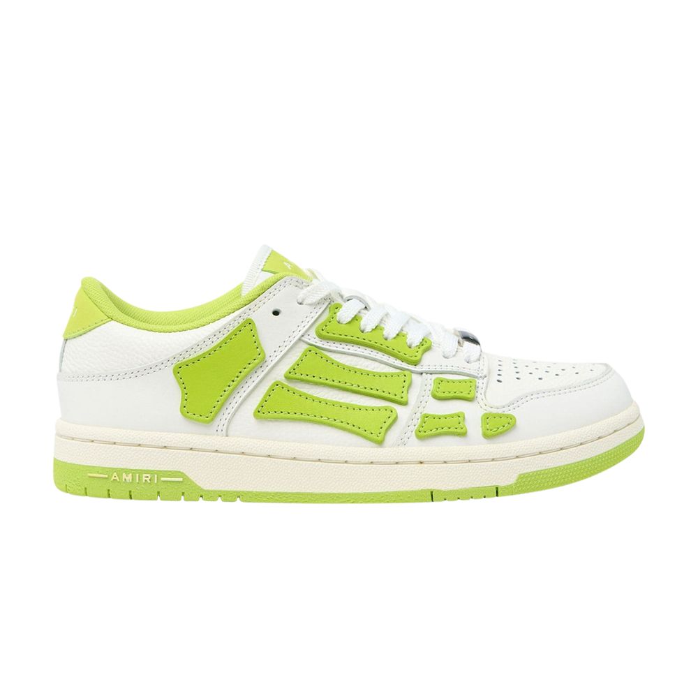Pre-owned Amiri Wmns Skel Top Low 'white Lime' | Women's Size 36
