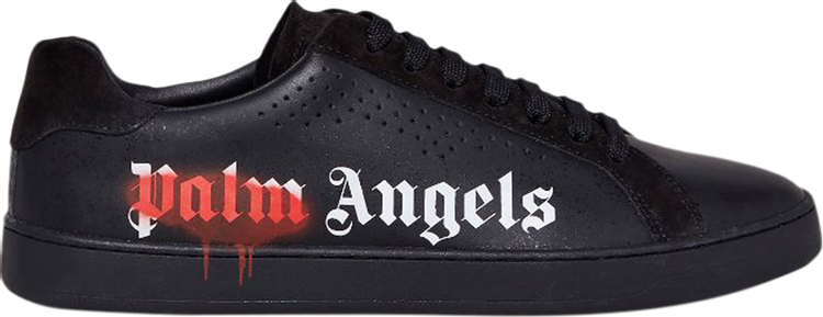 Palm Angels New Tennis 'Spray Paint - Black Red'