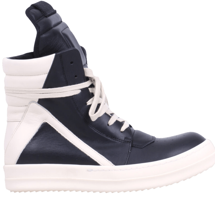 Rick Owens Wmns Strobe Geobasket Black Milk