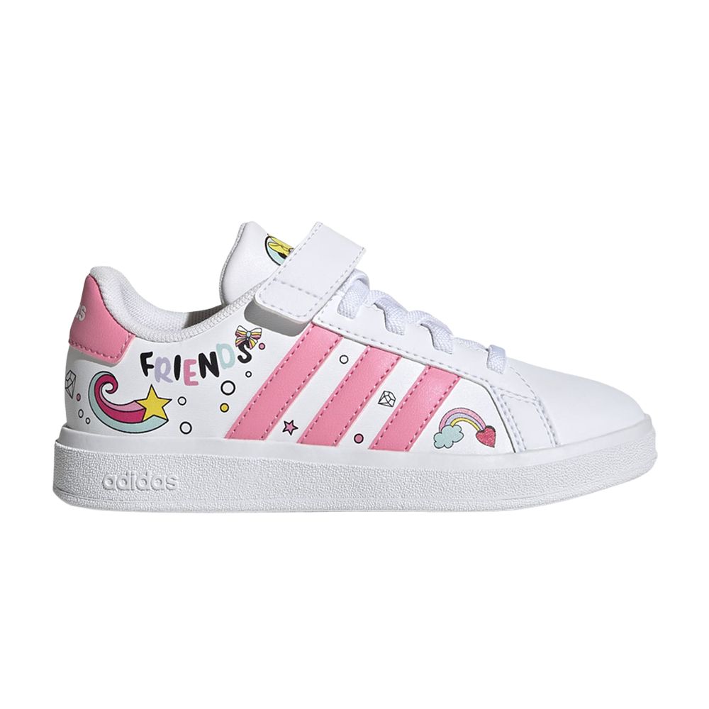 Pre-owned Adidas Originals Adidas Disney X Grand Court J 'minnie Mouse' | White | Kid's Size 7