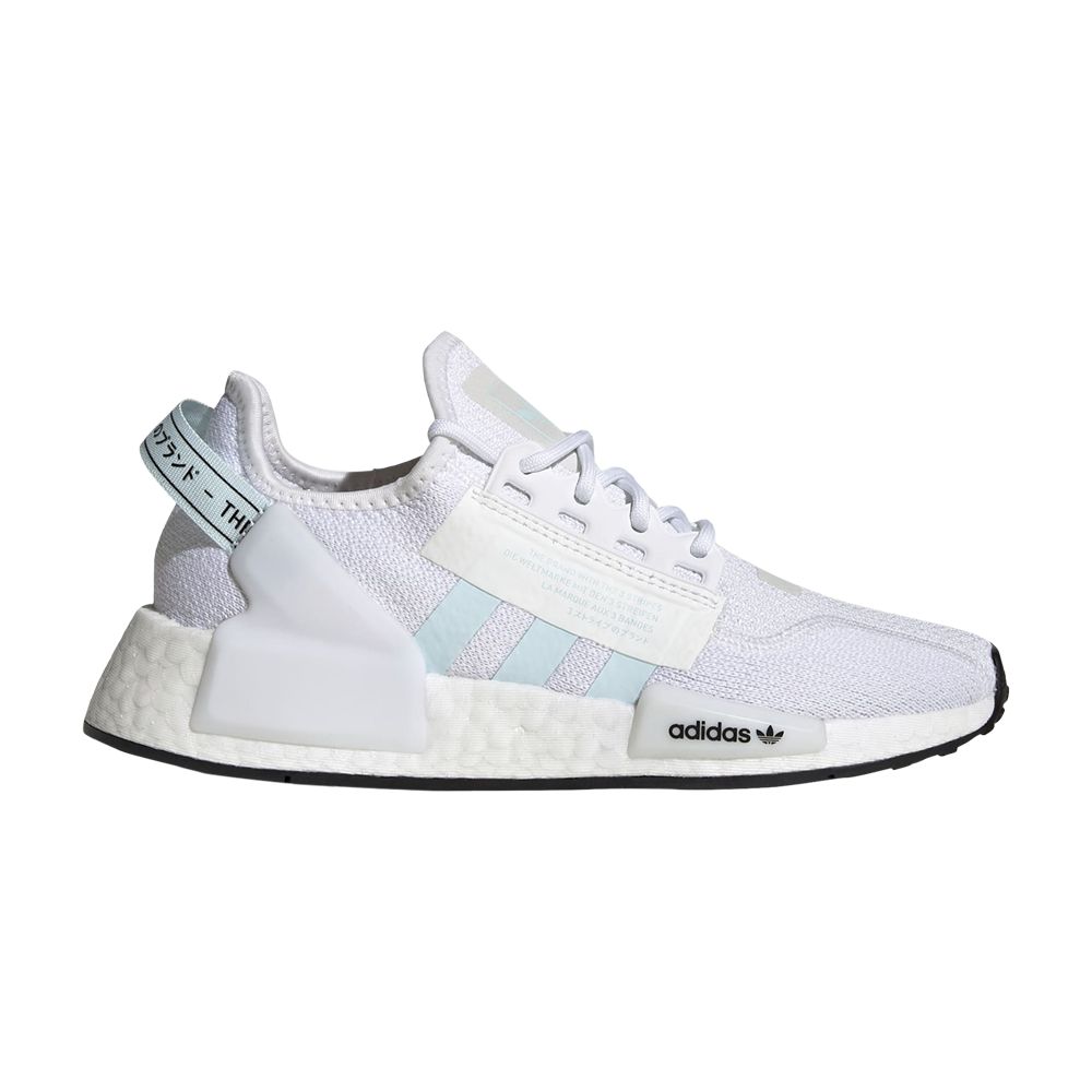 Pre-owned Adidas Originals Adidas Nmd_r1 V2 J 'white Almost Blue' | Kid's Size 6.5