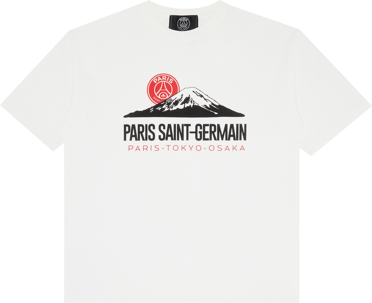 Paris Saint-Germain x Edifice Japan Tour Mountain Short-Sleeve Tee 'White'