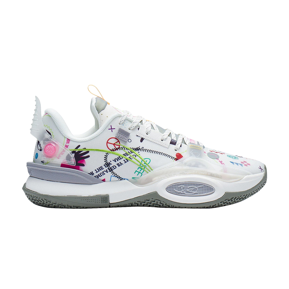Pre-owned Li-ning Wade All City 10 'recycle' In White