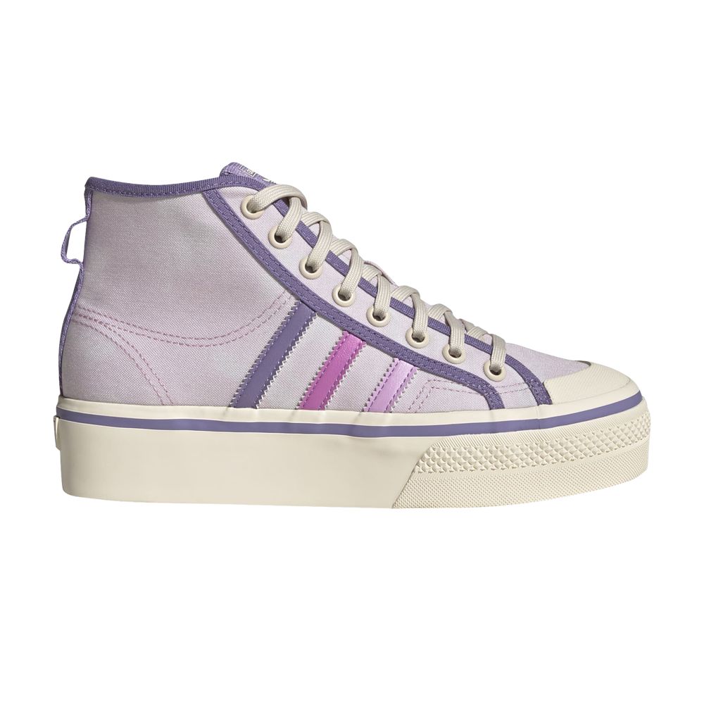 Pre-owned Adidas Originals Wmns Nizza Platform Mid 'almost Pink Pulse Lilac'