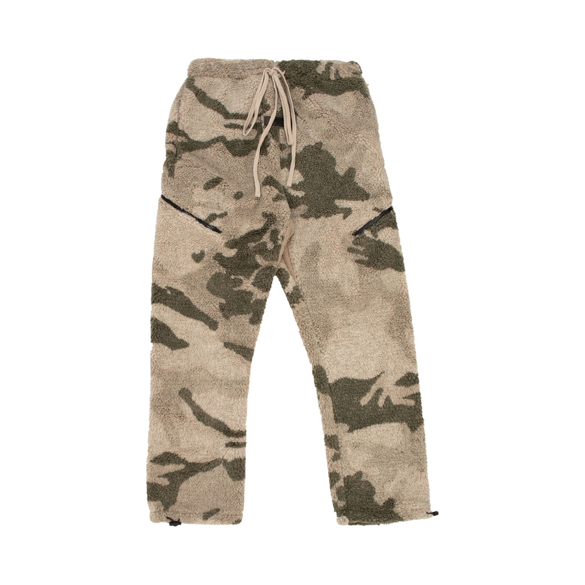 Fear of God Essentials Polar Fleece Pant 'Camo' | Multi-Color | Men's Size XS