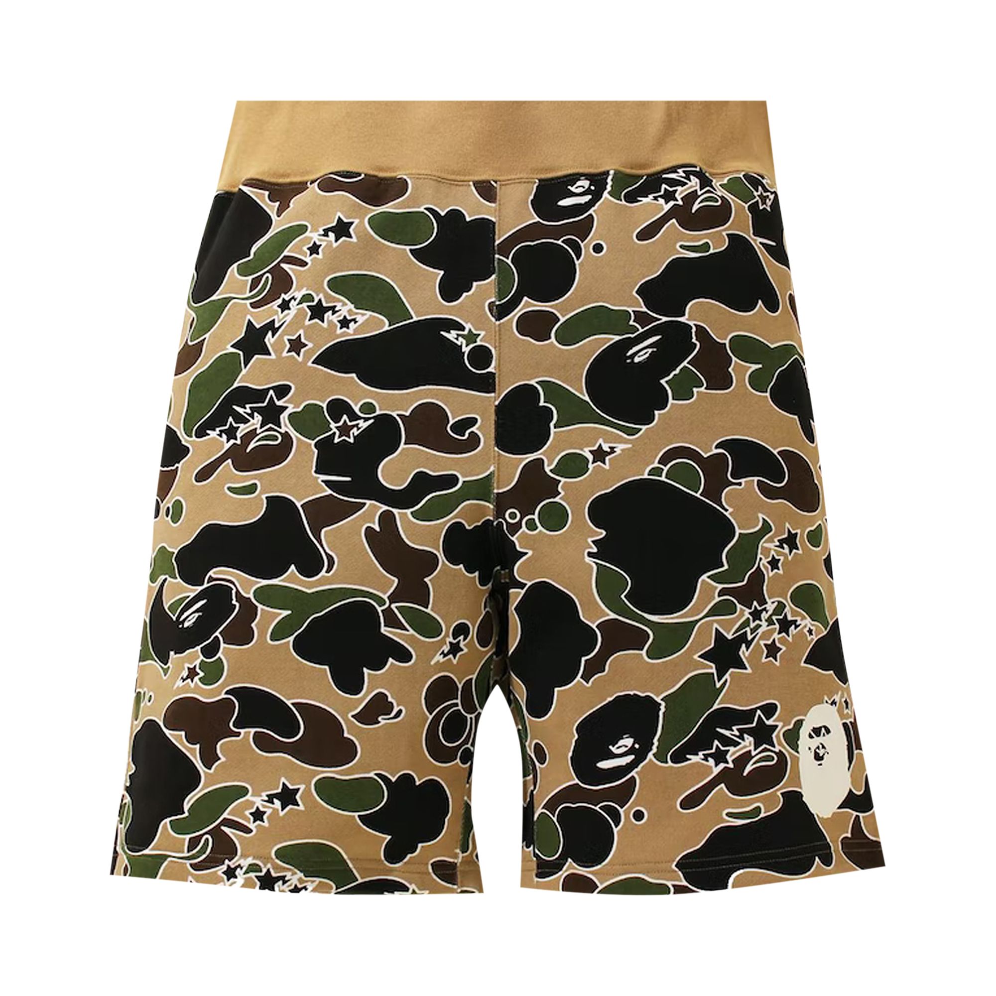 BAPE Sta Camo Sweat Shorts 'Yellow' | Men's Size M