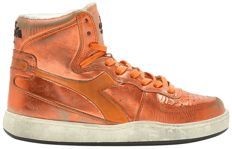 Diadora Mi Basket Metal Used Coral Rose