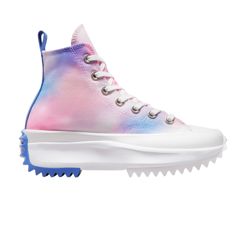 Pre-owned Converse Wmns Run Star Hike High 'cloud Wash - Storm Pink' In Multi-color