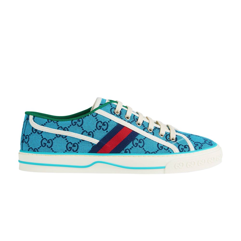 Pre-owned Gucci Wmns Tennis 1977 'light Blue Monogram'