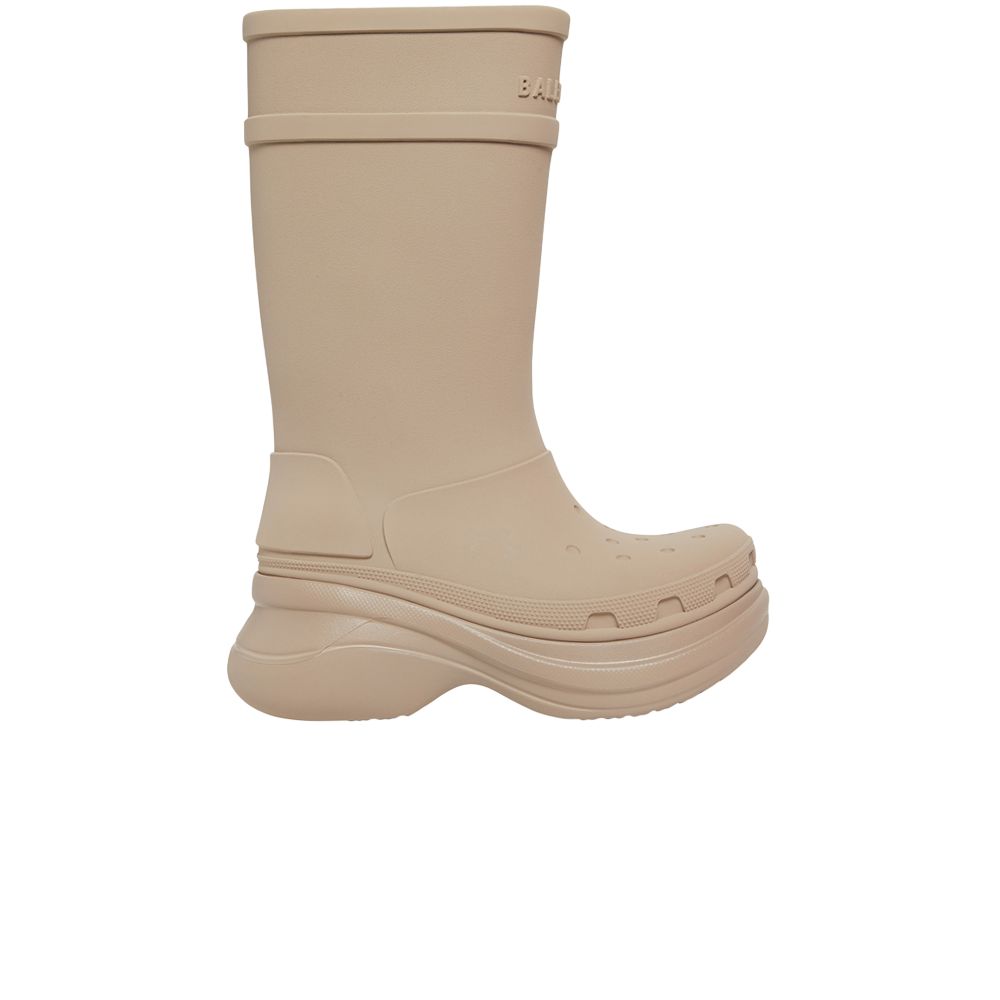 Pre-owned Balenciaga Crocs X Clog Boot 2.0 'beige' | Brown | Men's Size 39