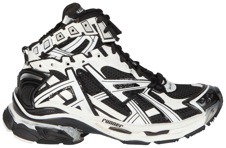 Buy Balenciaga Runner High 'White Black' 695764 W3RH2 9010 GOAT