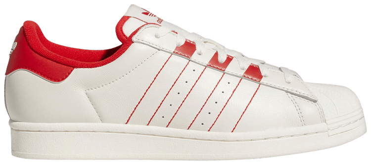 スニーカー adidas Originals SUPERSTAR SHOES GZ4744 Buy Superstar 'White Vivid Red' - GZ4744 | GOAT
