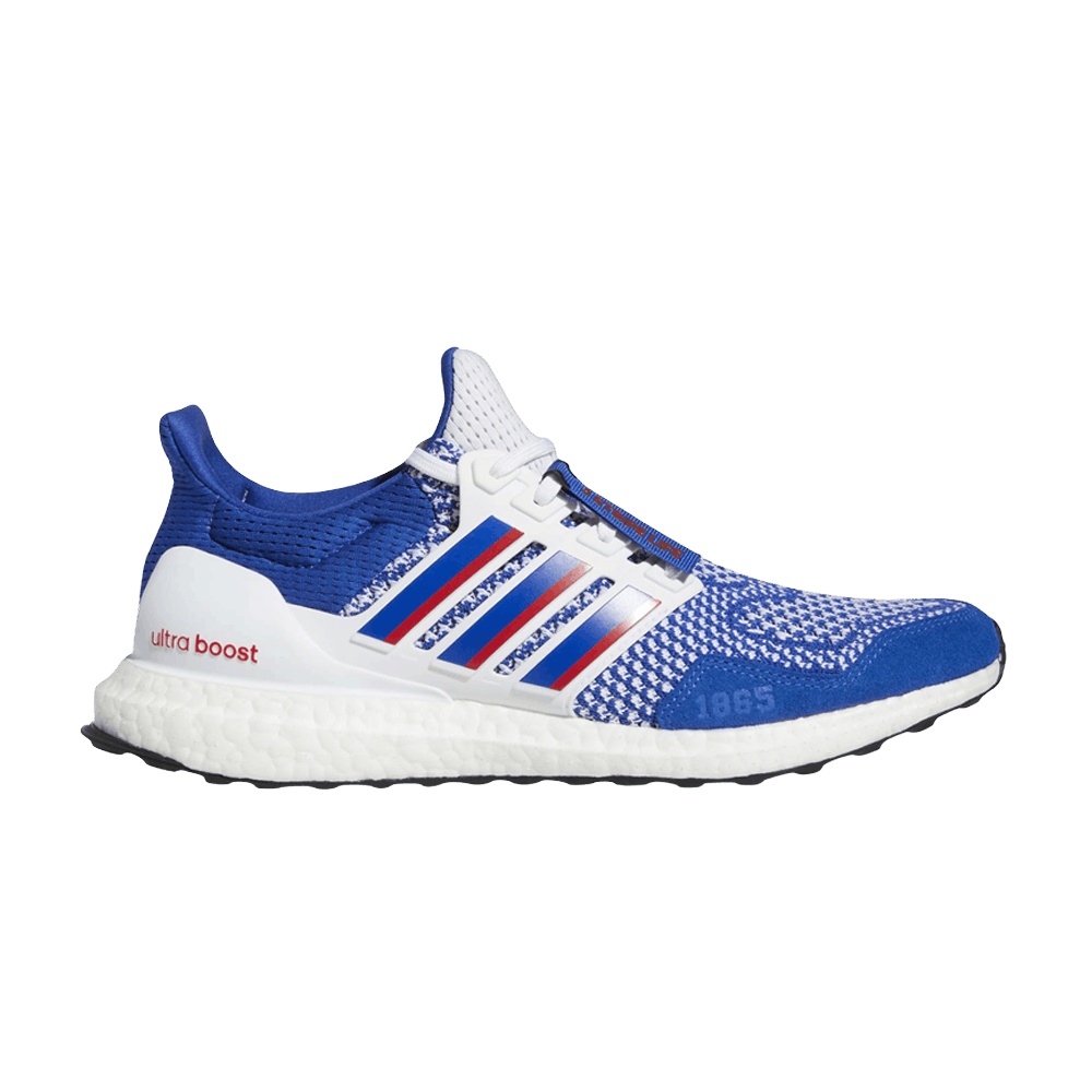ultra boost red white and blue