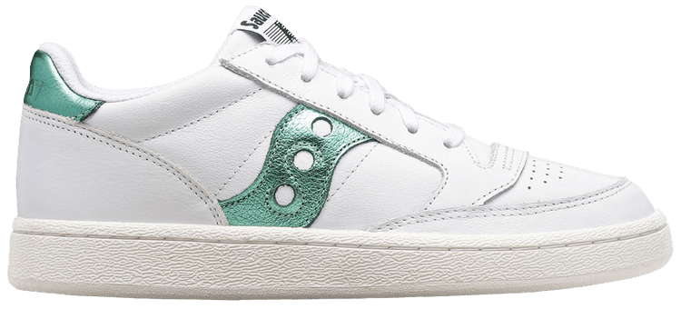 Saucony Wmns Jazz Court Metallic White Green