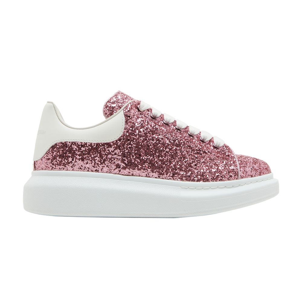 Pre-owned Alexander Mcqueen Wmns Oversized Sneaker 'pink White Glitter' | Women's Size 38