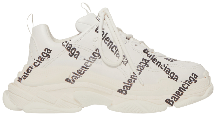Balenciaga Triple S Logotype   White