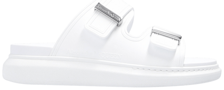 Buy Alexander McQueen Wmns Hybrid Slide 'New Ivory Silver