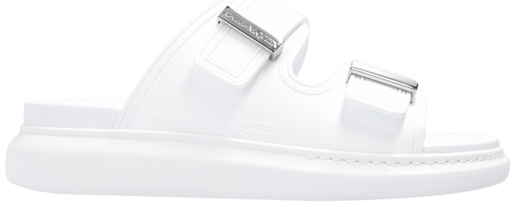 Alexander McQueen Wmns Hybrid Slide 'New Ivory Silver'