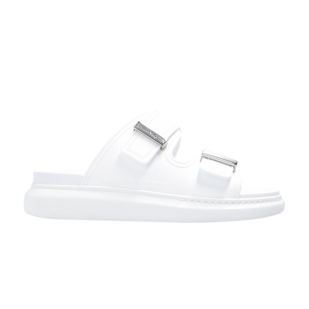 Pre-owned Alexander Mcqueen Wmns Hybrid Slide 'new Ivory Silver' | White | Women's Size 37