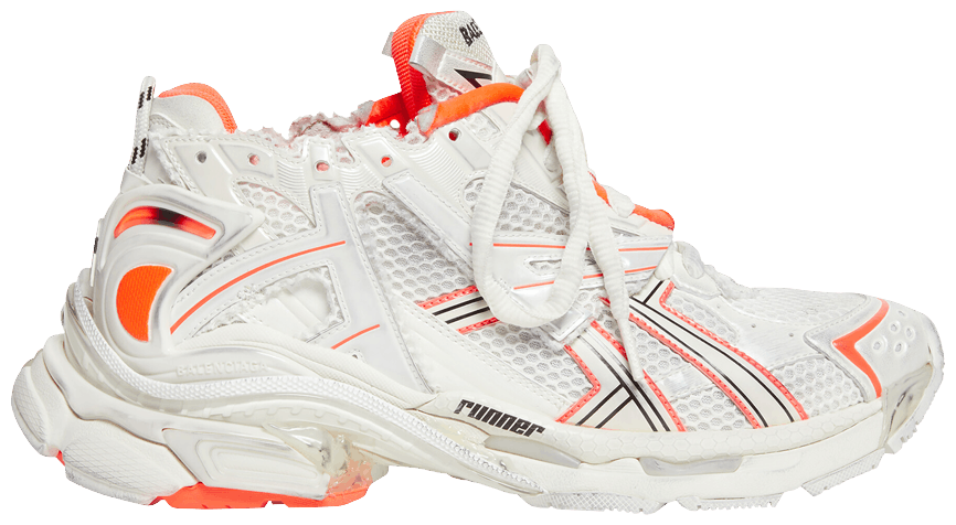 Buy Balenciaga Runner Sneaker 'Eggshell Neon Orange' 677403 W3RBM