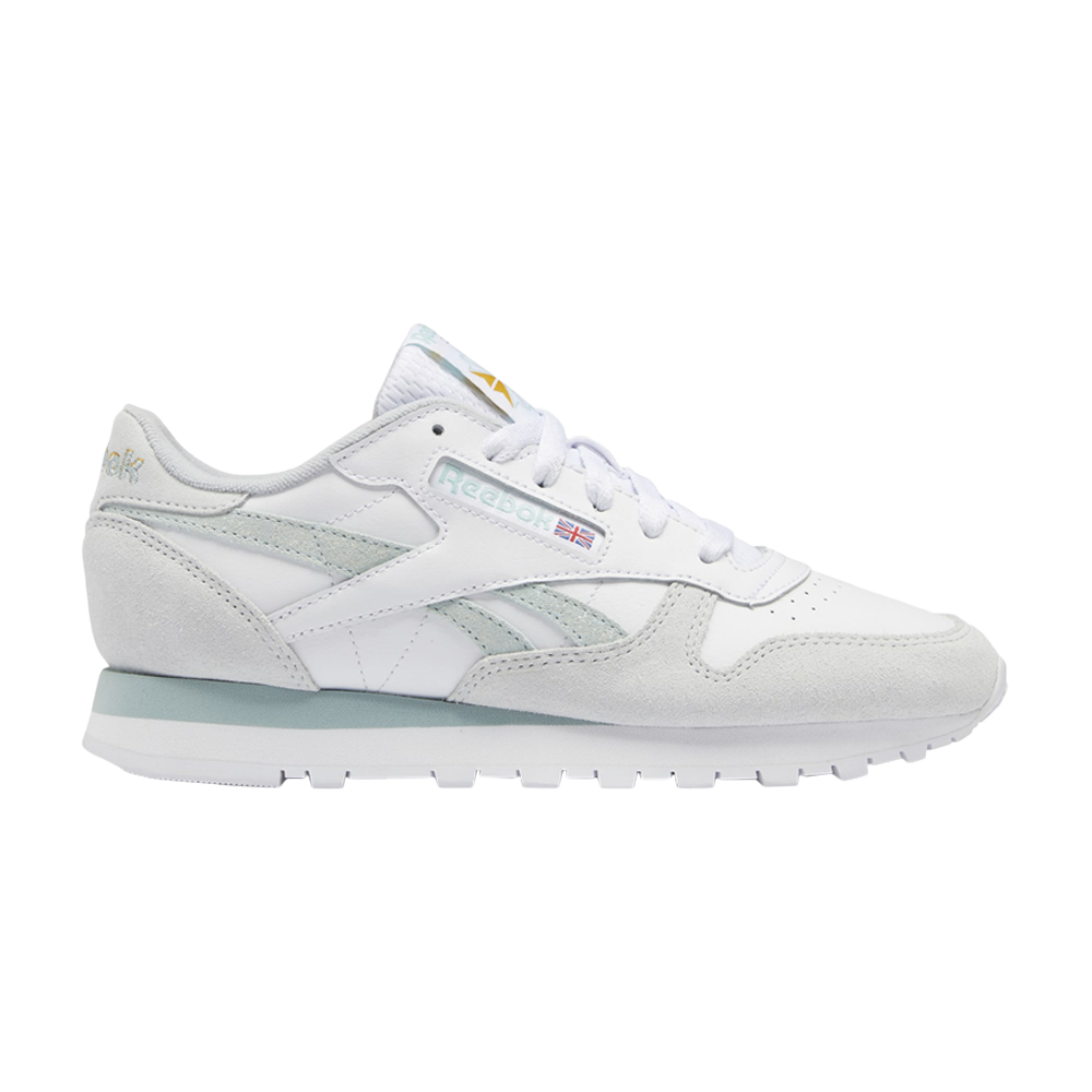 Pre-owned Reebok Wmns Classic Leather 'white Seaside Grey'