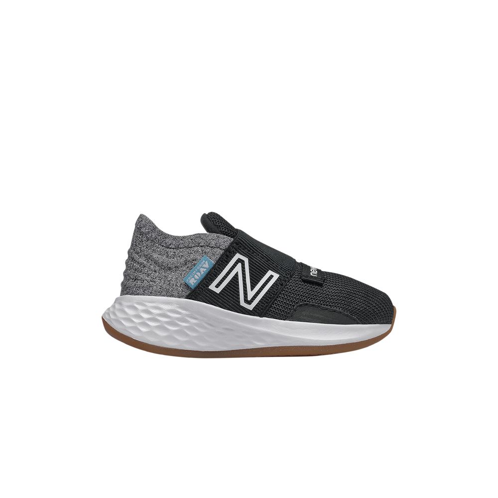 Pre-owned New Balance Fresh Foam Roav Tee Shirt Slip-on Toddler 'black Light Aluminum' | Infant Size 6