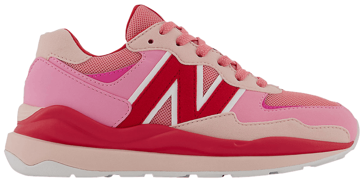 New Balance 5740 Big Kid Wide Vibrant Pink Team Red