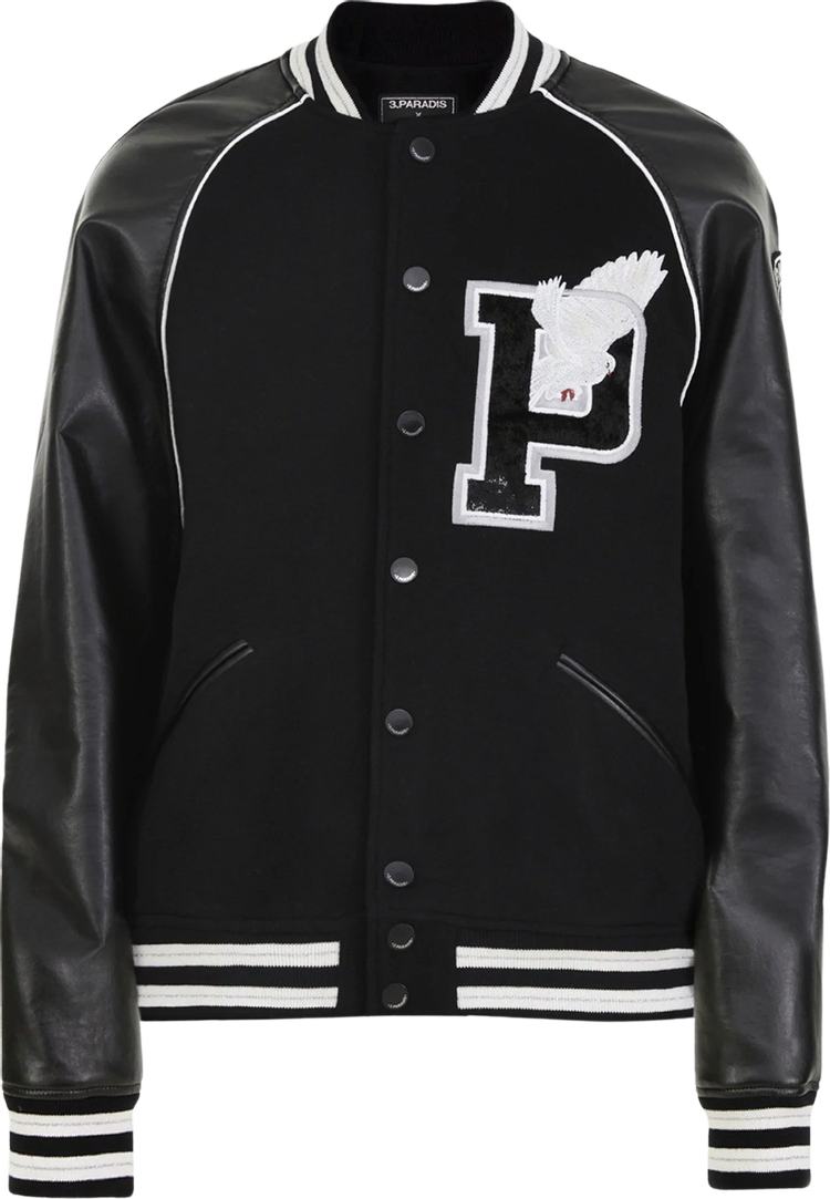 Paris Saint-Germain x 3.PARADIS Varsity Jacket 'Black'