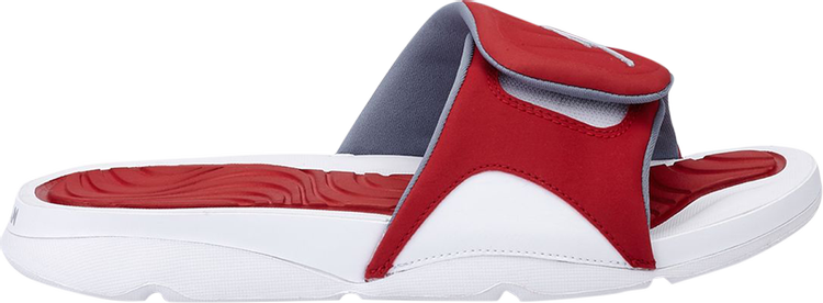 Jordan Hydro 4 Slide 'White Gym Red'