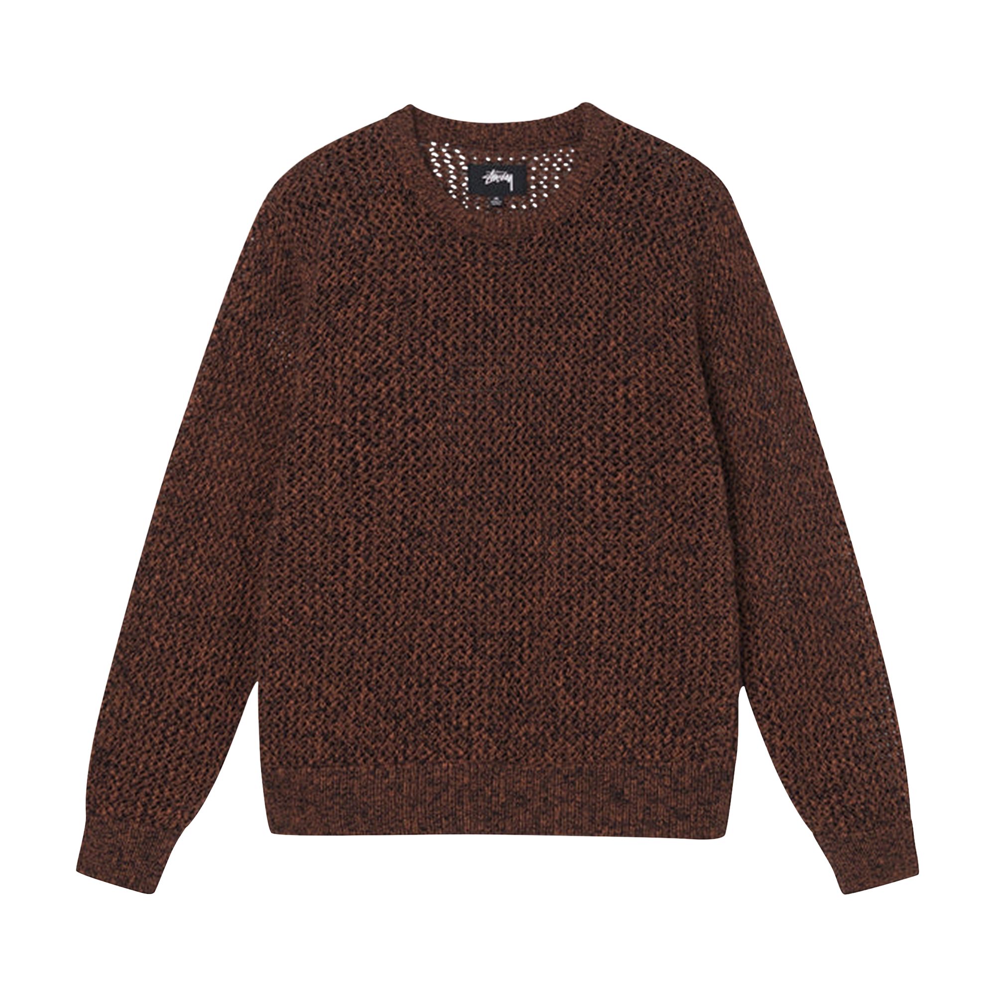 Stussy 2 Tone Loose Gauge Sweater 'Black' | Brown | Men's Size S